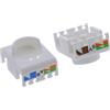InLine Pack da 8 InLine® Keystone RJ45 jack, schermato, Cat.6A, bianco