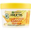 Garnier Maschera Nutriente Fructis Hair Food, Maschera disciplinante 3in1 con formula vegana per capelli secchi, Banana, 390 ml