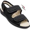 Benessere del tuo piede Sandali ciabatte donna regolabili TRE strappi SPRIT5 Piuma comfort tessuto alveare forato traspirtante anziani Made in italy