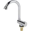 Homeponnew Rubinetto pieghevole in acciaio inox per camper con meccanismo di rotazione a 360° e pieghevole a 180°, solo acqua fredda, attacco G1/2, adatto per lavelli e barche comuni, moderna superficie cromata