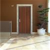 Yale Porta blindata YALE Hyper L 80 x H 210 cm in melaminico noce, apertura spingere a destra, falso telaio incluso
