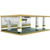 Garage per Modellini Auto Scala 1:24 Struttura in Legno per Esposizione