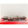 RIVAROSSI art. 6701 DB set 2 carri pianali Rgmms neri + carico bramme alluminio