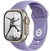 DONEGANI SB per Cinturino Apple Watch 40mm 44 mm 46mm 42mm 45mm 41mm 38mm 49mm Se Ultra 2 Serie 10 9 8 7 6 5 4 3 Band Bracciale Sport Silicone, Lavanda