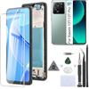 RongZy LCD Schermo per Xiaomi 13T INCELL Display di Ricambio Touch Screen Digitizer Parti di Riparazione per Xiaomi 13T PRO LCD Display con Strumenti(Nero con Cornice)