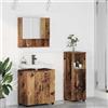 Vidaxl Set di mobili per il bagno 3 pz Legno vecchio 61 x 35 x 64 cm