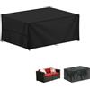 LAMUNI Coperture per Mobili da Giardino, 120x60x75cm Copertura Tavolo Esterno Telo Copertura per Giardino, Anti-UV Copridivano Esterno Impermeabile Telo Copri Divano da Giardino, Rettangolare