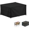 LAMUNI Coperture per Mobili da Giardino, 130x80x70cm Copertura Tavolo Esterno Telo Copertura per Giardino, Anti-UV Copridivano Esterno Impermeabile Telo Copri Divano da Giardino, Rettangolare