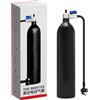 zwxqe Pompa per Bici 200PSI 1.2L in Alluminio Leggero Pompa Portatile | per Copertoni Bicicletta per Bici da Strada, Mountain Bike, Ciclismo, Esercizio, Moto, Scooter, Viaggi, Outdoor