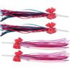 CTIRCHIU 4 Pezzi Nappe Decorativi per Manubrio di Bicicletta e Scooter in Poliestere Colorate per Decorazione e Vivace di Biciclette e Monopattini