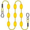 CAQYPVH Corda da Traino Piedi con Gancio, Accessori per Sport Acquatici per Conducenti, con Semi, Ganci per Barche, Sleppipe, Macchie Nere Gialle