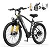 Aairsk GT300 - Bicicletta elettrica per adulti da 26, 36 V, 35-55 km, forcella con blocco, freni a doppio disco, 7 velocità, bicicletta elettrica urbana 250 W