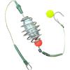 KACCDE Perline da pesca antiscivolo in stile europeo con scatola di immagazzinaggio metodi di pesca con fondo inverso con gancio per carpe, erba, pesce, chiusure forti