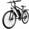 Snokco BK900 Bicicletta elettrica per adulti 48 V 15 Ah batteria rimovibile modello unisex da 26 pollici, autonomia di 100 km in modalità PAS elocità massima di 25 km/h 7 marce doppio freno a disco