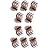 Clockjuan 10 mini fermagli per capelli in metallo per donne, mini fermagli per capelli in metallo, morsetti in bronzo, clip per frangia laterale, accessori per capelli da donna
