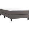vidaXL Struttura Letto a Rete a Molle Grigio 80x200 cm in Similpelle