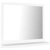 vidaXL Specchio da Bagno Bianco 40x10,5x37 cm in Legno Multistrato