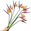 Corkwaw Confezione da 8 fiori artificiali da 50,5 cm (51,5 cm (21-1/2 pollici) Uccello del Paradiso, pianta verde per la casa, giardino, decorazione ufficio, veranda, decorazioni per matrimoni