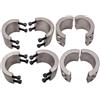 maXpeedingrods 4pcs Morsetto for tubi in acciaio 1.75'' Supporto for pneumatici for roll-bar
