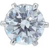 Mast Industria Italiana Tiffany Zircone 5mm Cristallo Orecchini Sterili Per Umano 1 Pezzo
