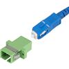 StarTech.com Connettore SC-SC, confezione da 10, connettore in fibra ottica SC monomodale OS2 con flangia, adattatore simplex SC/APC, SC, verde, monomodale, OS2, CE, 4 g