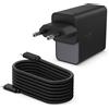 HP Caricabatterie da parete HP da 100 W a base di GaN, per laptop, uso interno, 115/230 V, 100 W, 5/9/15/20 V, convertitore AC/DC