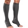 TOFLY Calze a compressione per donne e uomini, punta aperta, altezza al | Calze a compressione portatili per vene varicose, edema, periostite, infermiere e sollievo in gravidanza, viaggi, recupero