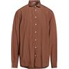 MASSIMO ALBA - Camicia a righe - Marrone