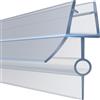 Flintronic Guarnizione Doccia Sottoporta 100cm, Perfetto per Porte in Vetro da 4-6mm, Guarnizione Box Doccia con Bordo in Gomma Extra Spesso, Prova di Perdite -per Tutti i Tipi di Doccia(2 Pezzi)