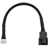 Create idea 3 adattatori PWM a 4 poli cavo adattatore 15 cm 4 pin splitter micro spina per schede grafiche VGA, ventola di raffreddamento PWM, prolunga PWM