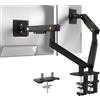 NB ERGONOMIC NB SmooVex™ - Supporto per doppio monitor fino a 32, braccio meccanico a molla, VESA 75/100 mm, modello A5C (nero)