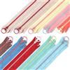 LDERFIV 20 Pezzi Cerniera Lampo 30cm Cerniere Lampo Zip Cerniera Colorata Resina Cerniere Lampo Colori Cerniera Chiusura Lampo Colorata con Anello In Metallo per Cucito Artigianato Borse DIY, 10 Colori