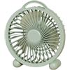 Taotalhomy Ventilatore USB da tavolo, raffreddamento silenzioso regolabile a 3 velocità con design compatto portatile per posizionamento flessibile, per casa, ufficio, dormitorio e uso in viaggio (F04in verde)