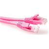 ACT Rosa 1,5 metri di cavo patch U/UTP CAT6A senza strappi con connettori RJ45