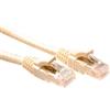 ACT Ivory 2 metri di cavo patch U/UTP CAT6 a livello di componente con connettori RJ45