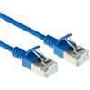 ACT Blue 1 metro LSZH U/FTP CAT6A, cavo patch slimline per datacenter senza strappi con connettori RJ45 (DC7601)