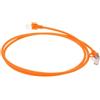 ACT Arancione 1,5 metri LSZH U/FTP CAT6A cavo patch slimline per datacenter senza strappi con connettori RJ45 (DC7151)