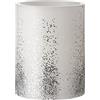 Pauleen Paulmann Glowing Glitter Big Candle-Candela di cera Pauleen 48247-Candela batteria e funzione, timer 6H, colore: Bianco/Argento, 1 set