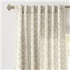 Lush Decor Doreen - Coppia di tende da finestra con motivo floreale, 132 x 213 cm, colore: neutro