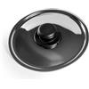 zanetti, Coperchio in Inox, Coperchio Acciaio Inox, Diametro 18 cm, Manico Plastica, Adatto a Pentole e Padelle, Lavabile in Lavastoviglie