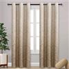 DWCN Ombre Tende oscuranti per camera da letto, motivo damascato, isolamento termico, a risparmio energetico, con occhielli, per soggiorno, set di 2 tende per finestre, 106 x 213 cm, colore: tortora