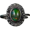LCDIUDIU Anello Donna Argento 925,Anello Anti Ansia In Pietra Di Occhio Di Tigre Genuino per Uomo E Donna, Fascia In Argento Con Pietra Preziosa Naturale, Rings Dell'Eternità Fatto A Mano, Regalo
