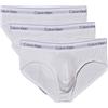 Calvin Klein Hip Brief 3Pk 000NB3962A, Uomo, Bianco (White, White, White), XL
