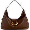 GUESS Camden Shoulder Bag, Borsa a Tracolla Donna, Espresso, Taglia Unica