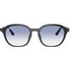 Ray-Ban Occhiali da sole unisex Rb4459d, Grigio Opale/Trasparente Gradiente Azzurro, 54 mm