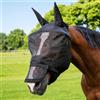 PFIFF 103125 - Maschera antizanzare Big Eye con protezione UV, protezione nasale rimovibile, protezione dagli insetti, traspirante, colore: Nero