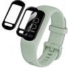 Zshion Pellicola protettiva compatibile con Garmin vivosmart 5,3D Full Coverage, materiale flessibile, per Garmin vivosmart 5, antigraffio, anti-impronte, Touch Sensitive, 3 pezzi, colore nero