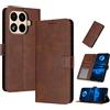 PanXCase Cover Libro per Xiaomi 17T Pro 5G - Custodia PU Pelle Wallet, Supporto, 3 Porta Carte, Magnetica Antiurto Case (Marrone)
