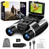 Generic Binocolo digitale 12x32 con fotocamera, LCD da 2,4 pollici, foto da 48 MP, video 2,5 K e 32 GB per bird watching e concerti