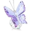 H&D HYALINE & DORA Statuetta a farfalla in cristallo viola con base a sfera di cristallo per oggetti da collezione regalo da donna